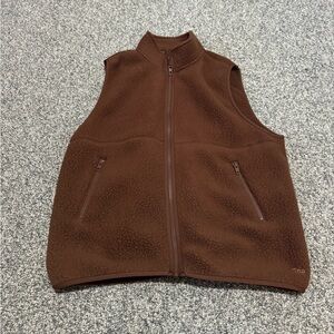 TNA Chocolate Fleece Vest